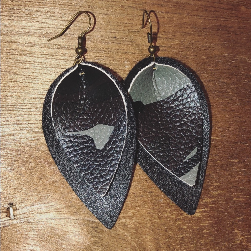 Faux leather earrings 2/$10 or 3/$13